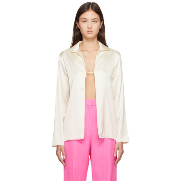  자크뮈스 JACQUEMUS 오프화이트 Off-White Le Papier La Chemise Notte Shirt 232553F109017