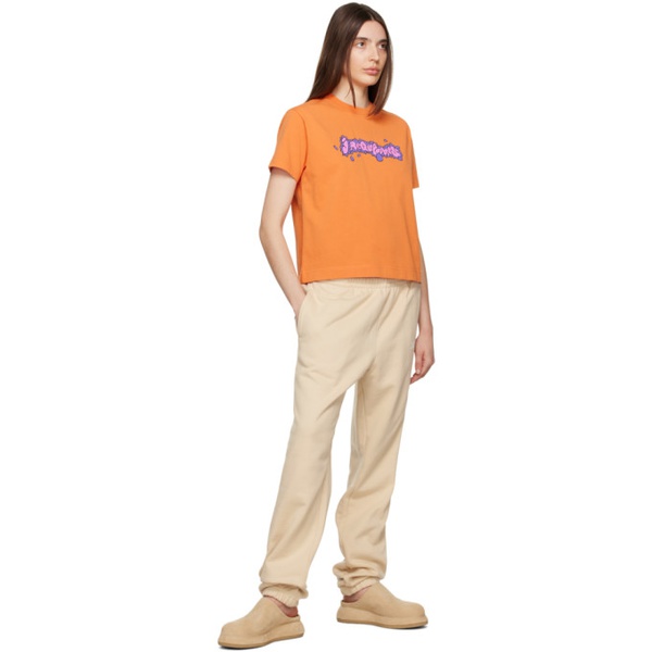  자크뮈스 JACQUEMUS Orange Le T-Shirt Desenho T-Shirt 231553F110077