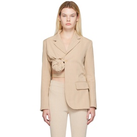 자크뮈스 JACQUEMUS Beige Le Papier La Veste Baccala Blazer 222553F057006