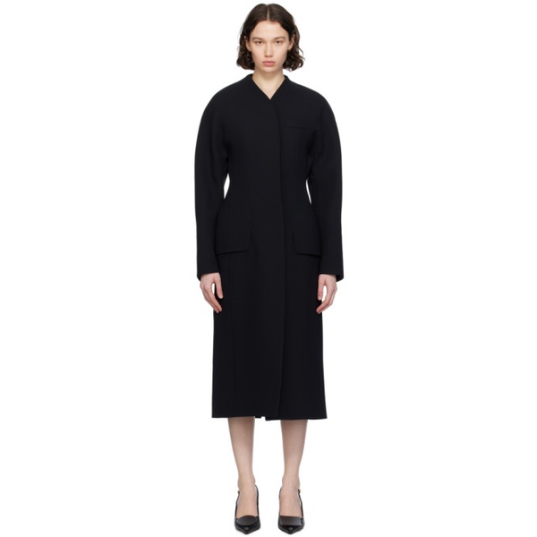  자크뮈스 JACQUEMUS Black Les Sculptures Le manteau Ovalo Coat 241553F059002