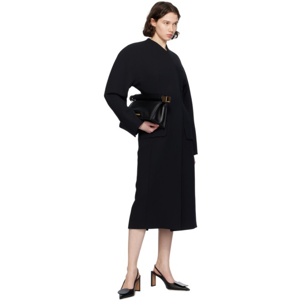  자크뮈스 JACQUEMUS Black Les Sculptures Le manteau Ovalo Coat 241553F059002