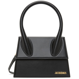 자크뮈스 JACQUEMUS Black ‘Le Chiquito GRAND' Top Handle Bag 222553F046016