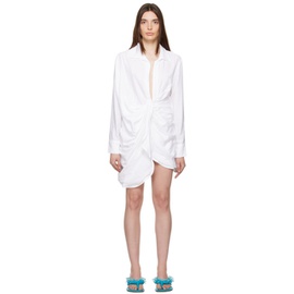 자크뮈스 JACQUEMUS White Le Papier La Robe Bahia Minidress 231553F052028