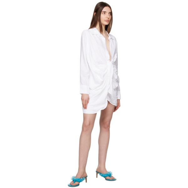  자크뮈스 JACQUEMUS White Le Papier La Robe Bahia Minidress 231553F052028