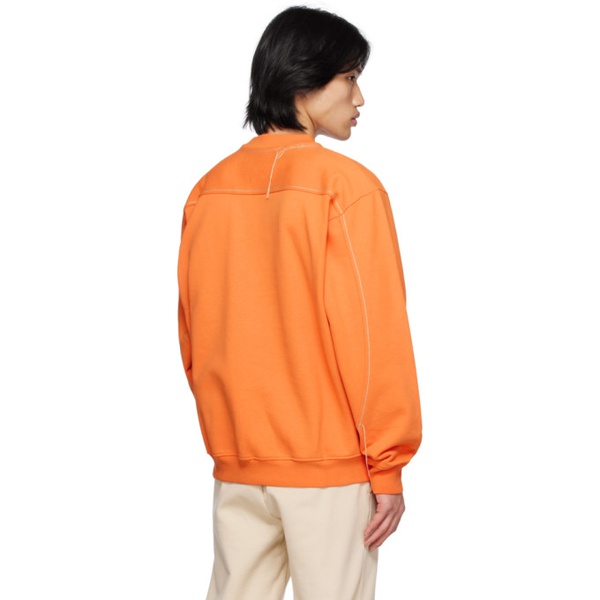  자크뮈스 JACQUEMUS Orange Le Raphia Le Sweatshirt Fio Sweatshirt 231553M204002