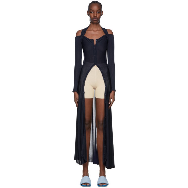  자크뮈스 JACQUEMUS Navy La Robe Lagoa Maxi Dress 221553F055002