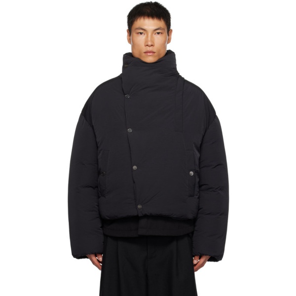  자크뮈스 JACQUEMUS Black Le Chouchou La Doudoune Cocon Puffer Jacket 232553M178002