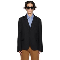 자크뮈스 JACQUEMUS Black Le Chouchou La Veste Disgreghi Blazer 232553M195003