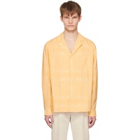 자크뮈스 JACQUEMUS Yellow Le Raphia La chemise Luis Shirt 231553M192045