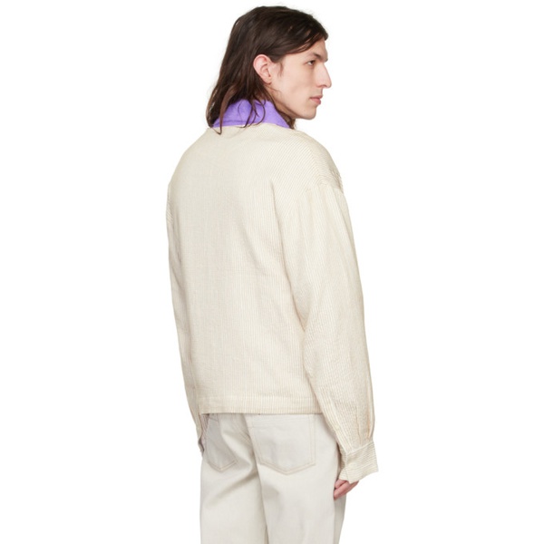  자크뮈스 JACQUEMUS 오프화이트 Off-White La Chemise Cardigan Shirt 222553M192024