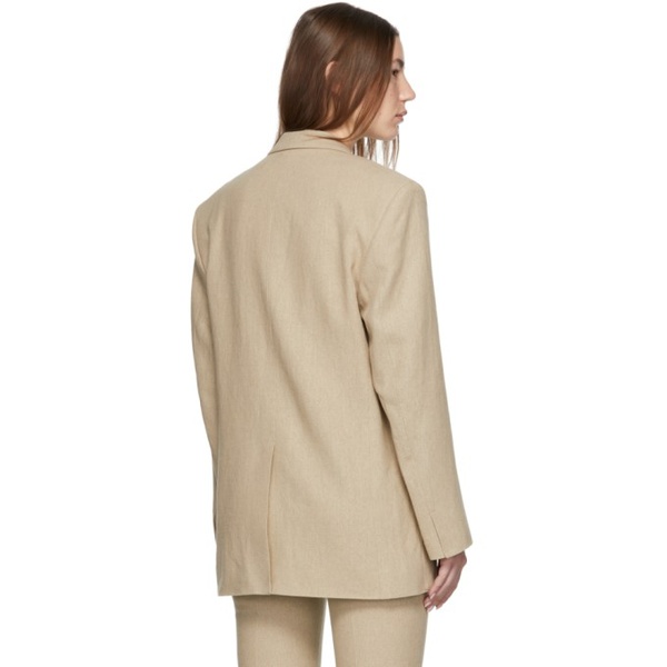  자크뮈스 JACQUEMUS Beige La Veste DHomme Blazer 221553F057002