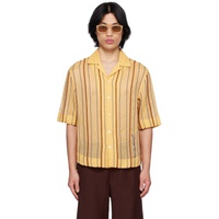 자크뮈스 JACQUEMUS Yellow Le Raphia La Chemise Palha Shirt 231553M192010