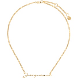 Gold Les Classiques La chaine 자크뮈스 Jacquemus Necklace 242553M145000