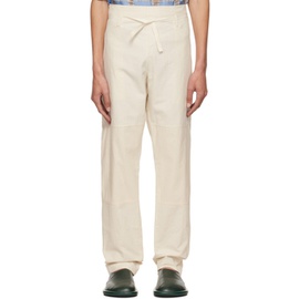 자크뮈스 JACQUEMUS 오프화이트 Off-White Le Papier Le Pantalon Taiolo Trousers 222553M191020