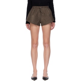 자크뮈스 JACQUEMUS Brown Le Chouchou Le Short Boule Shorts 232553F088001