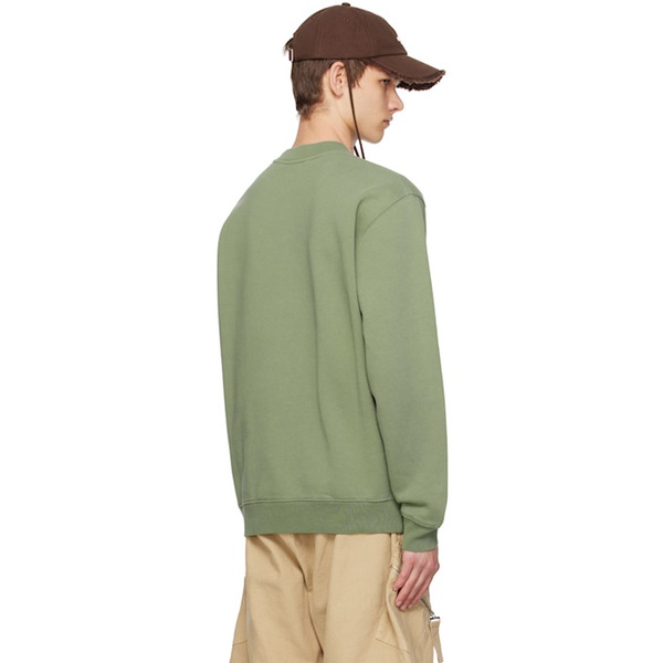  자크뮈스 JACQUEMUS Green La Casa Le sweatshirt Gros Grain sweatshirt 242553M204000