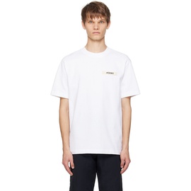 자크뮈스 JACQUEMUS White Les Classiques Le t-shirt Gros Grain t-shirt 242553M213016