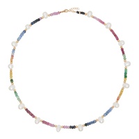 JIA JIA Multicolor Arizona Sapphire Pearl Necklace 241141F010014
