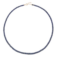 JIA JIA Blue September Birthstone Sapphire Beaded Necklace 241141F007012