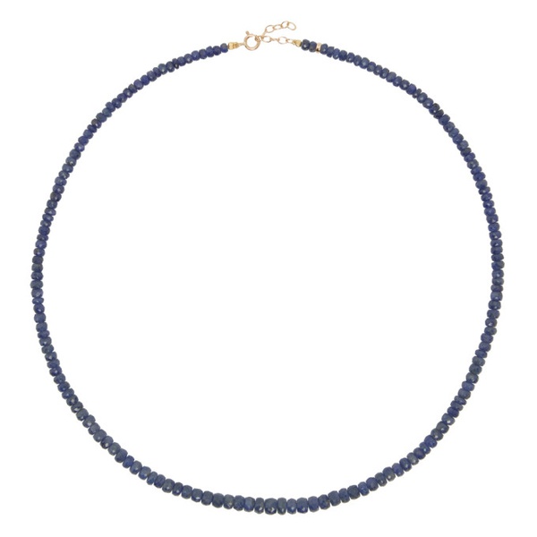  JIA JIA Blue September Birthstone Sapphire Beaded Necklace 241141F007012