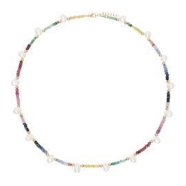 JIA JIA Multicolor Arizona Rainbow Sapphire Pearl Necklace 242141F010001
