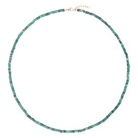 JIA JIA Blue Nevada Turquoise Heishi Necklace 242141F010010