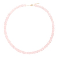JIA JIA Pink Aurora Rose Quartz Fancy Cut Necklace 242141F010012