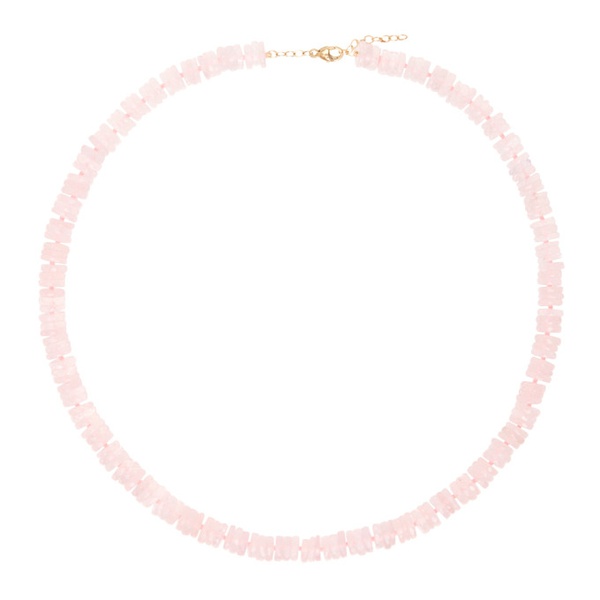  JIA JIA Pink Aurora Rose Quartz Fancy Cut Necklace 242141F010012