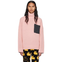 JW 앤더슨 JW Anderson Pink & Gray Patch Pocket Turtleneck 232477M205005