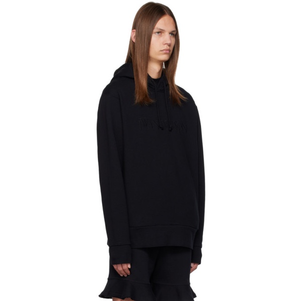  JW 앤더슨 JW Anderson Black Embroidered Hoodie 232477M202010