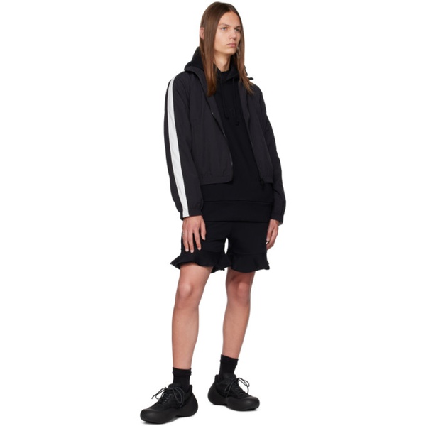  JW 앤더슨 JW Anderson Black Embroidered Hoodie 232477M202010