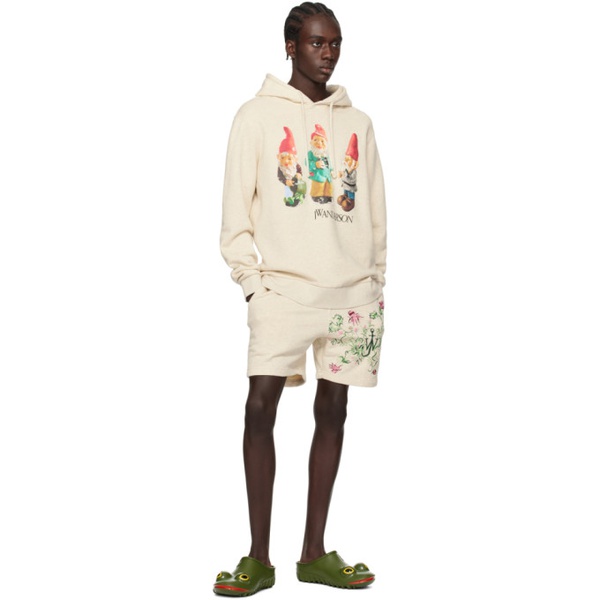  JW 앤더슨 JW Anderson Beige Gnome Trio Hoodie 241477M202010