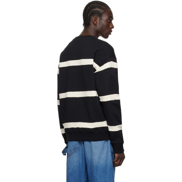  JW 앤더슨 JW Anderson Black Striped Sweatshirt 241477M204003