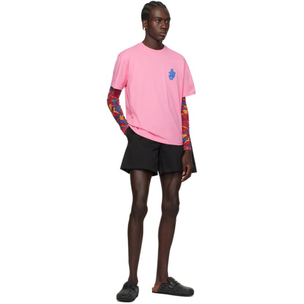  JW 앤더슨 JW Anderson Pink Anchor Patch T-Shirt 241477M213018