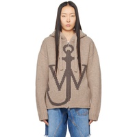 JW 앤더슨 JW Anderson Beige Anchor Hoodie 241477F097001