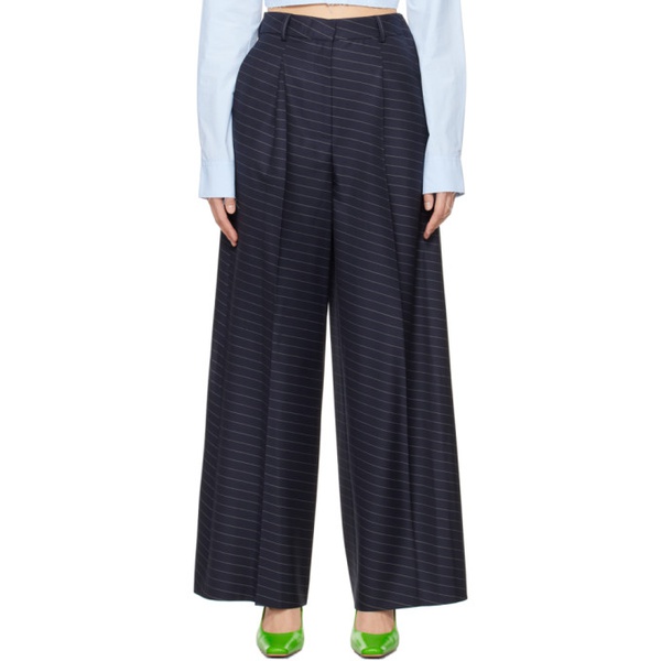  JW 앤더슨 JW Anderson Navy Side Panel Trousers 241477F087000