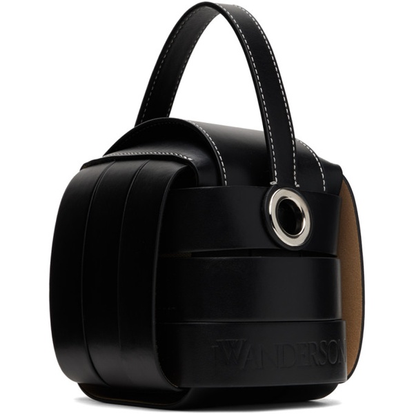  JW 앤더슨 JW Anderson Black Knot Leather Top Handle Bag 241477M170016