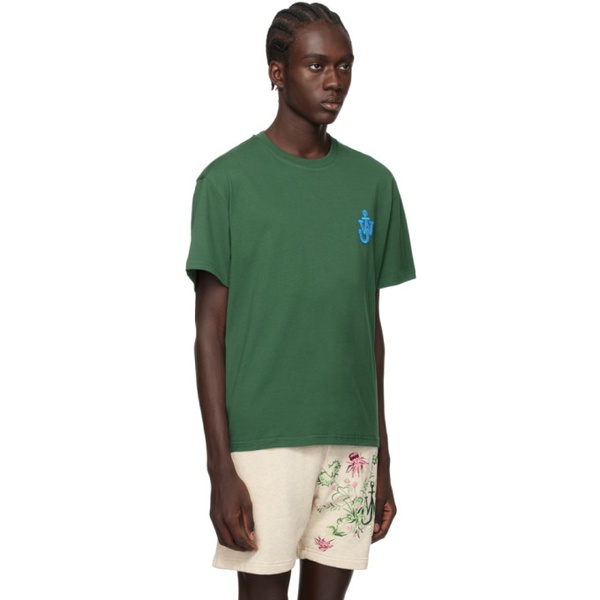  JW 앤더슨 JW Anderson Green Anchor Patch T-Shirt 241477M213019