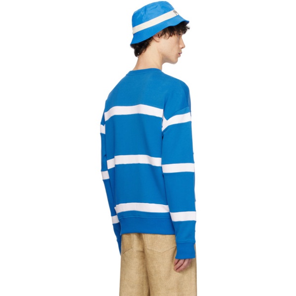  JW 앤더슨 JW Anderson Blue & White Striped Sweatshirt 241477M204004