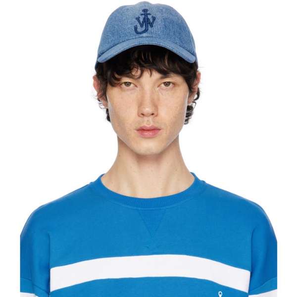  JW 앤더슨 JW Anderson Blue Anchor Logo Cap 241477M139002