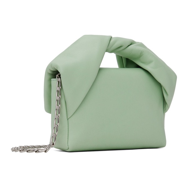  JW 앤더슨 JW Anderson Green Small Twister Leather Top Handle Bag 241477F046000