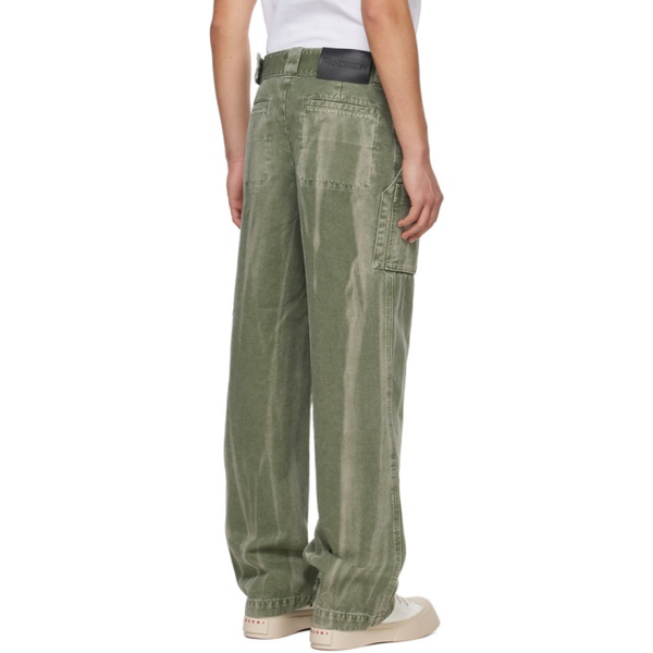  JW 앤더슨 JW Anderson Green Wide-Leg Cargo Pants 241477M188000