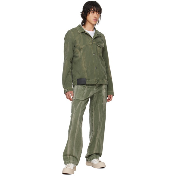  JW 앤더슨 JW Anderson Green Wide-Leg Cargo Pants 241477M188000