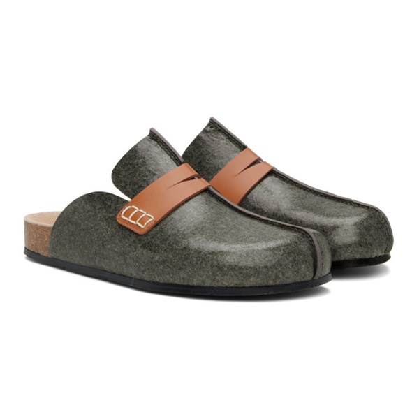  JW 앤더슨 JW Anderson Gray Laminated Felt Mules 241477F121021