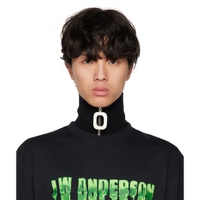 JW 앤더슨 JW Anderson Black Neckband Scarf 222477M150004