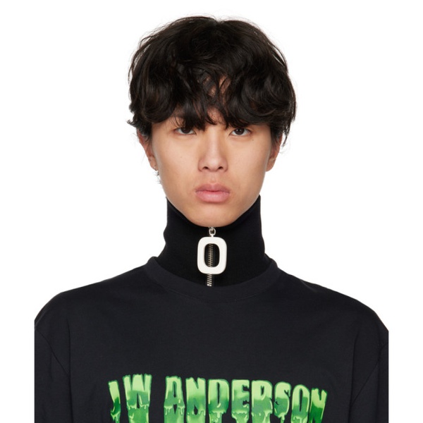  JW 앤더슨 JW Anderson Black Neckband Scarf 222477M150004