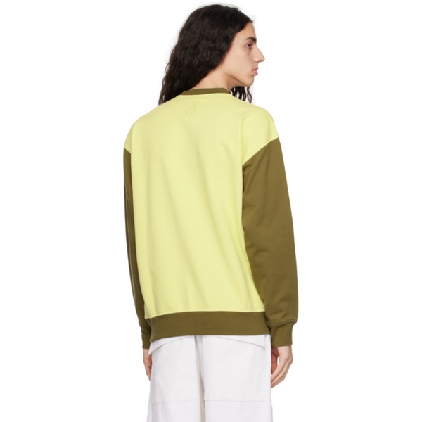  JW 앤더슨 JW Anderson Khaki & Yellow Printed Sweatshirt 231477M204016