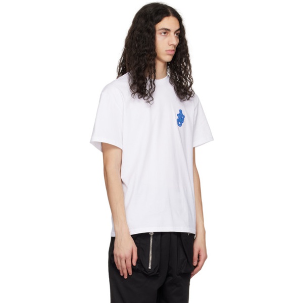  JW 앤더슨 JW Anderson White Anchor Patch T-Shirt 231477M213019
