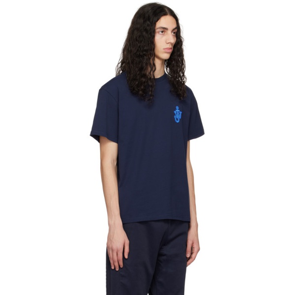  JW 앤더슨 JW Anderson Navy Anchor Patch T-Shirt 231477M213022