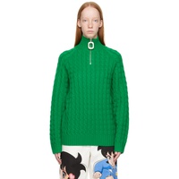 JW 앤더슨 JW Anderson Green Henley Turtleneck 222477F099000